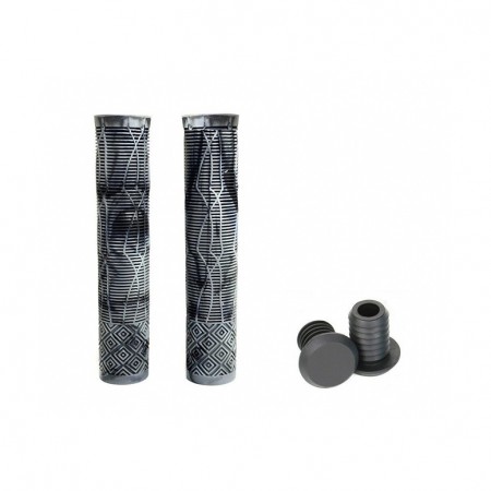 Грипсы HL-G132 L-166 (чёрный/белый)