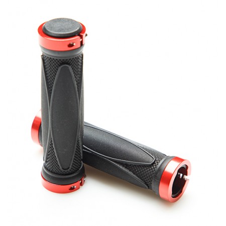 Грипсы HL-G202 L-130 (чёрный/красный)