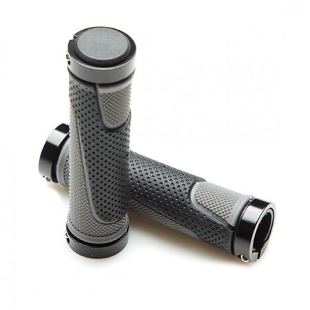 Грипсы HL-G308 L-130 (чёрный/серый)