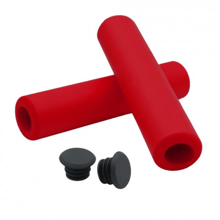 Грипсы SKILL SILICO NBR 125мм (красный)