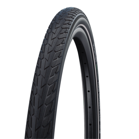 Велосипедная покрышка Schwalbe ROAD CRUISER PLUS 26x1.75 (47-559), PunctureGuard (Black-Reflex)