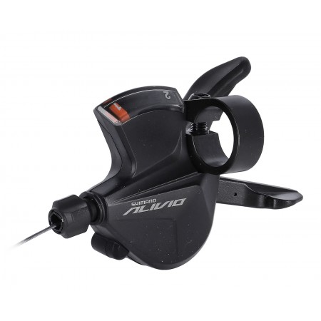 Шифтер Shimano Alivio M3100-L (левый, 2 ск., на хомут, c индикатором, трос 1800 мм)