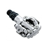 Педали Shimano PD-M520 с шипами (серебристый)