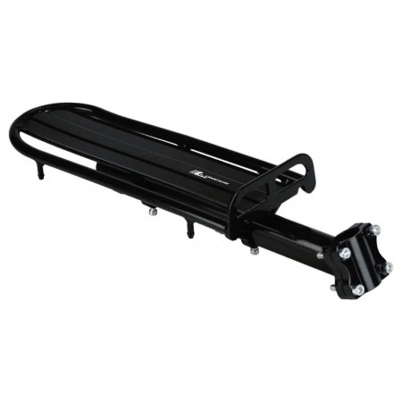 Багажник Longus, на подседельную трубу, алюм., черный