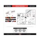 Брызговик передний Zefal Deflector FM20 3572023 (в комплекте 3 цвета наклеек)