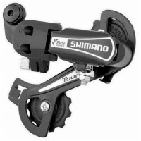 Переключатель задний Shimano Tourney TY21-B SS на болт 6 скоростей (чёрный)