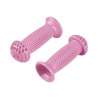 Ручки руля Progrip, резиновые, 100мм, розовые, OEM