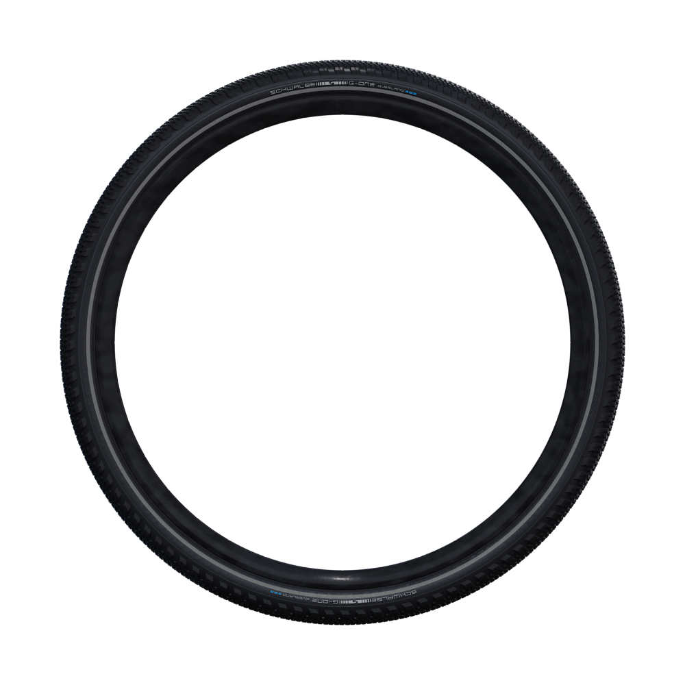 Велосипедная покрышка Schwalbe G-ONE OVERLAND 365 28x1.70 (45-622), RaceGuard, TLE, складная (Black)