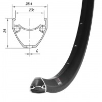 Обод Mach1, PULSE 23, 29" (622х23), 32отв., FV, disc, ETR, черный