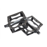 Педали велосипедные HORST H315 широкие литые с шипами 00-170846 (чёрный)
