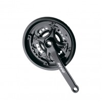 Шатуны NECO NSS-3010 24/34/42T с защитой, сталь, 170 мм (чёрный)