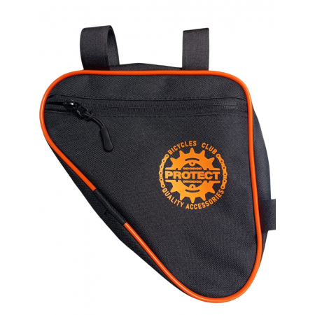 Велосумка PROTECT 555-206 под раму (черный/оранжевый)