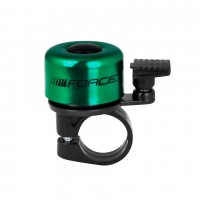 Звонок Force, MINI, метал/пластик, зеленый