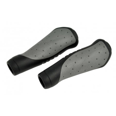 Ручки руля Longus MTB/TREKKING 38213 (двухкомпонентные, черно/серые)