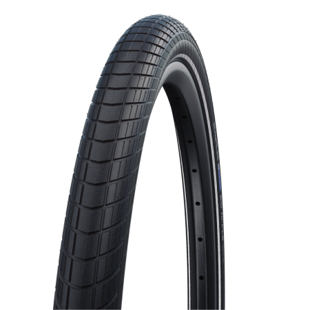 Велосипедная покрышка Schwalbe BIG APPLE 28x2.00 (50-622), K-Guard (чёрный, светоотражающая полоса)