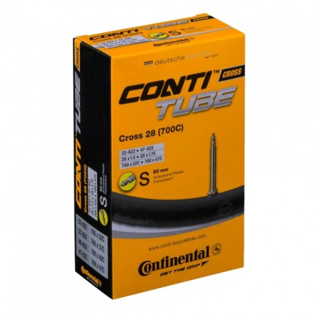 Камера Continental, Cross 28", 32/47-622, S60 (Presta), 155гр.