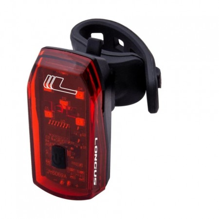 Свет задний Longus, BRAKE 5LED, 1ф. + стоп сигнал, черный