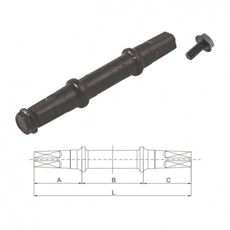 Ось каретки SF-BB01 3J L-113, болт