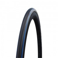 Покрышка Schwalbe, ONE, 700x25C (25-622), RaceGuard, Blue Stripes (синие полосы), складная