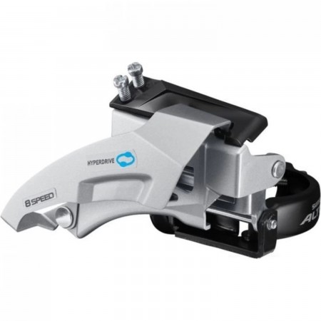 Передний переключатель Shimano Altus M315 2x7(8), универсальная тяга и хомут, 36T
