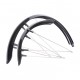 Комплект щитков грязезащитных TopFit 28" (60мм, chromoplastic, чёрный)