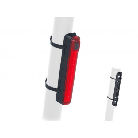 Фонарь задний Author Stake L 8M USB 30 lm R (чёрный / красное стекло)