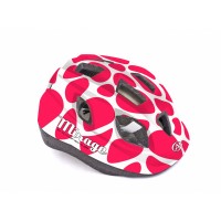 Шлем детский/подростковый с сеточкой AUTHOR Mirage (красно-белый)