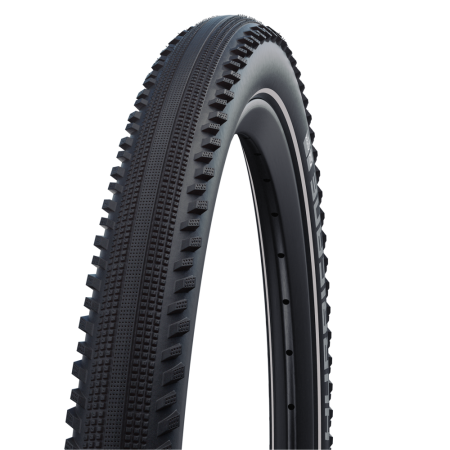 Велосипедная покрышка Schwalbe HURRICANE 29x2.00 (50-622), DD, GreenGuard (чёрный, светоотражающая полоса)