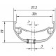 Обод пистонированный MACH1 TRUCKY 32 29" 622x32C (ERD 599) 370703, 28 отв., FV, disc, TLR (чёрный)
