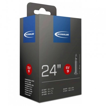 Камера Schwalbe, 24" (SV 9), 28/47-507/541, FV40, 130гр.