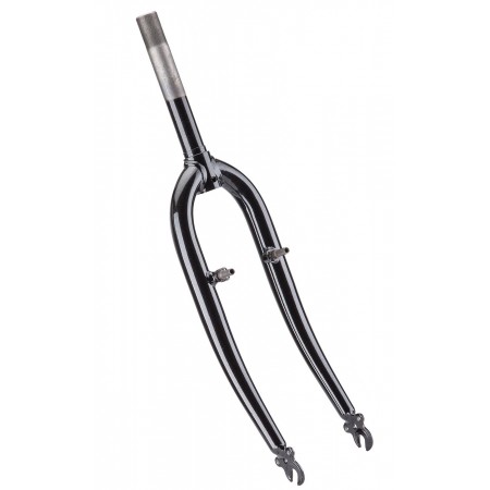 Вилка жёсткая стальная 24" шток 1"х164 мм V-brake (чёрный)