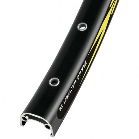 Обод велосипедный YKL-D24 26"*36H*14G, A/V, 520G/PC (чёрный)