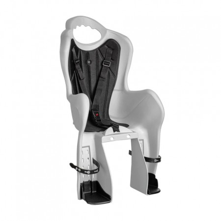 Велокресло Longus, BASELI Carrier, заднее, крепление на багажник, серый