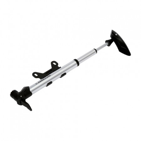 Насос ручной Longus, TELESCOP AL, черный/серебристый