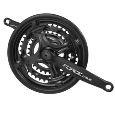 Система шатунов Force, С8.2, 170мм, 48/38/28 зуб., сталь, черные