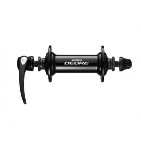 Втулка передняя Shimano Deore, T610, 36 отв, QR:133мм, old:100мм, черный
