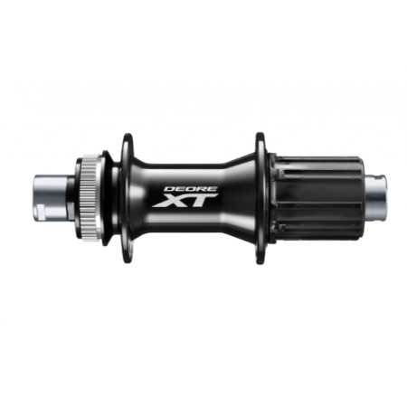 Втулка задняя Shimano XT, M8010, 32 отв, 8-11ск, Center Lock, под ось 12мм, old:142мм, черный