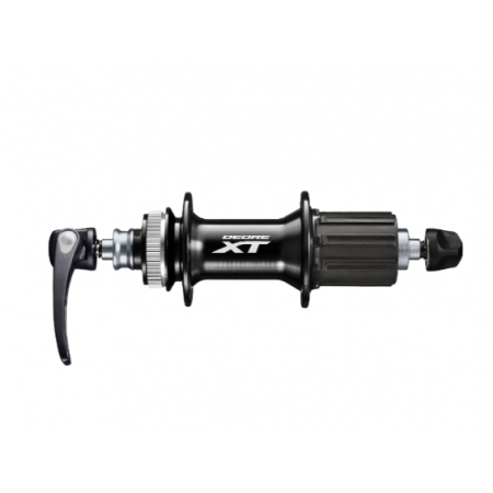 Втулка задняя Shimano XT, M8000, 36 отв, 8-11ск, Center Lock, QR:173мм, old:135мм, черный