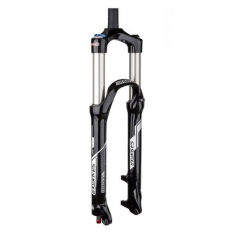 Вилка SR Suntour, 26" RAIDON XC LOR, 1-1/8" (TS), ход 120мм (воздушная), QR, Disc, черная лак