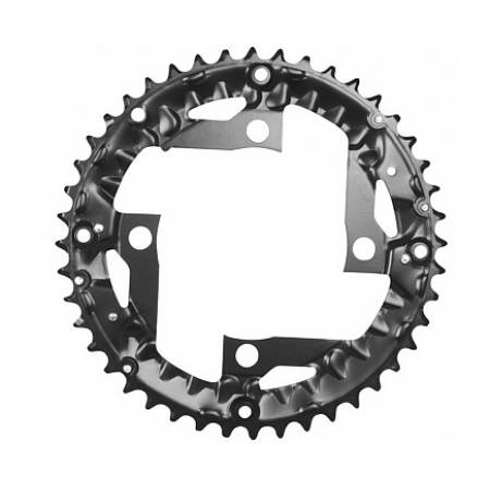 Звезда передняя Force, 9ск., 44 зуб., BCD 104 / 4отв., Cr-Mo, черный