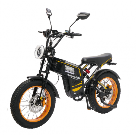 Электровелосипед Minako Apex черный-желтый