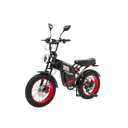 Электровелосипед Minako Apex черный-красный