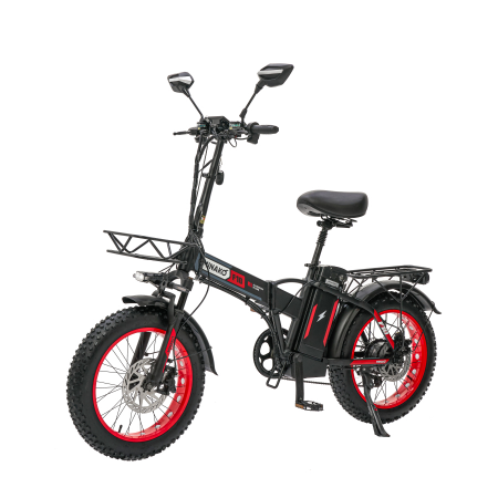 Электровелосипед Minako F10 Pro 48V 20 ah черный-красный