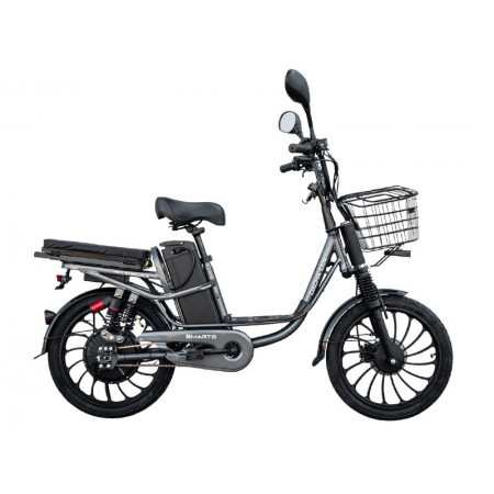 Электровелосипед Smart8 Dacha Lux серебристый