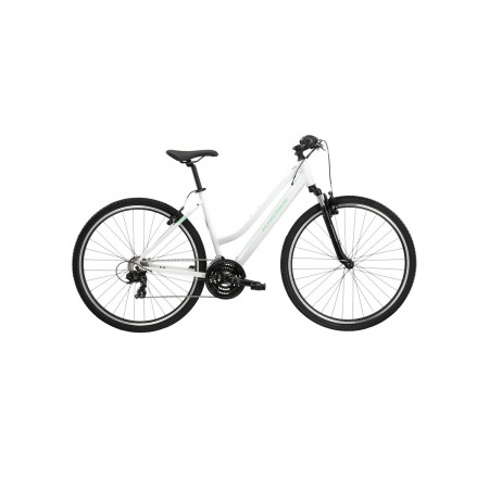 Kross Evado 1.0 D 28"	белый/бирюзовый глянец	 