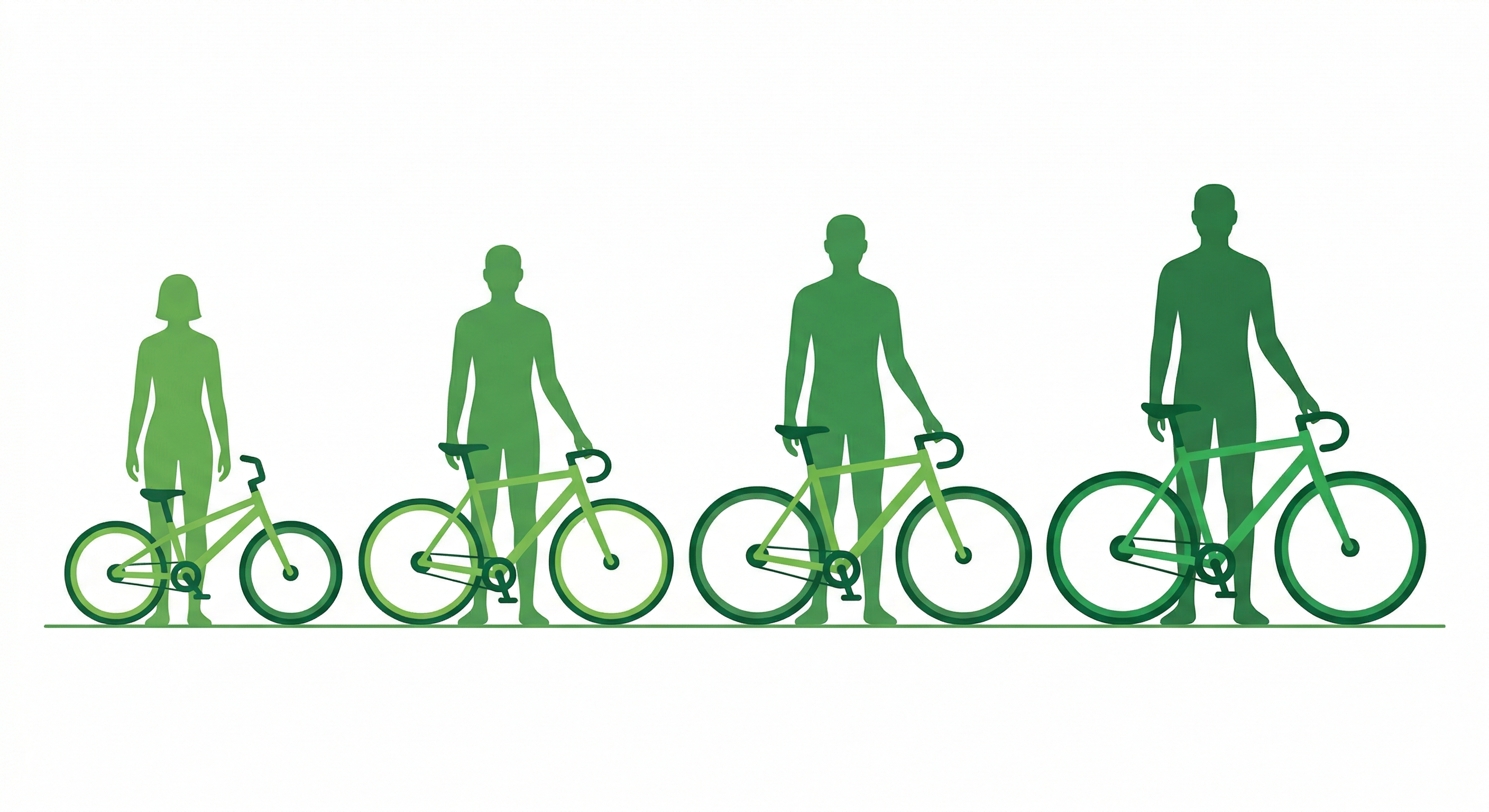 Инфографика: подбор рамы велосипеда по росту